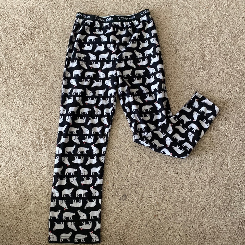 Calvin Klein boys polar bear Pj bottoms